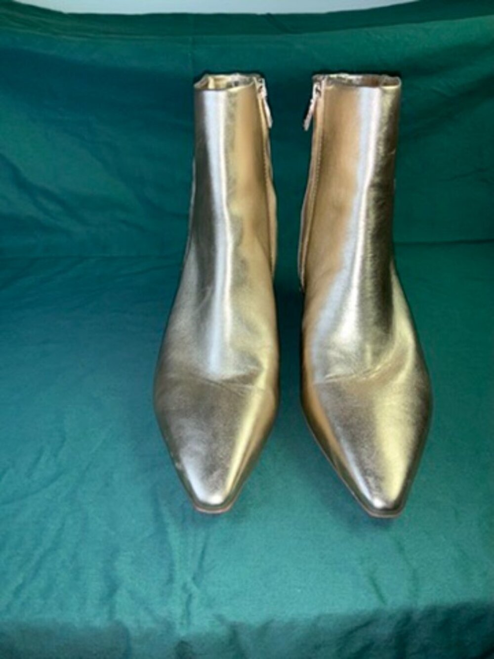 Gold Pointed Toe Naturalizer Booties Size 8